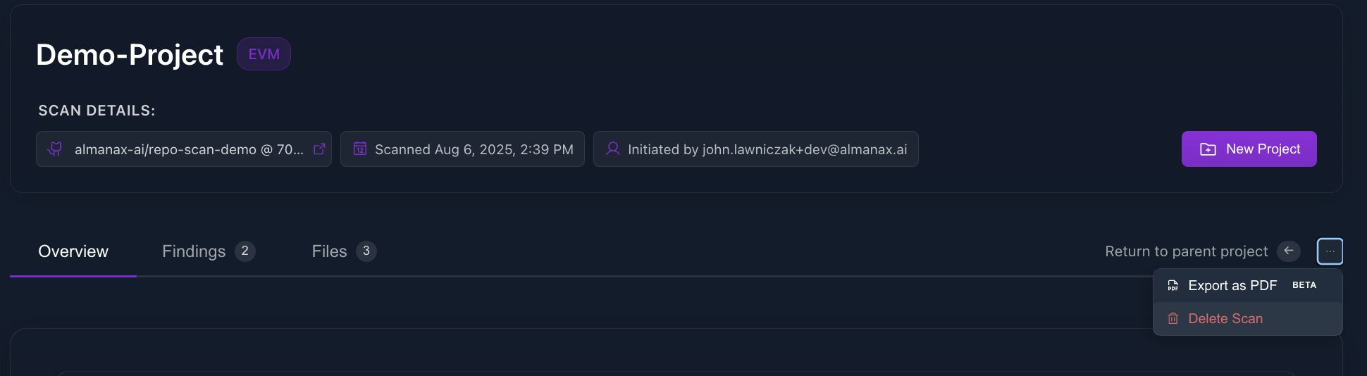 Delete Scan