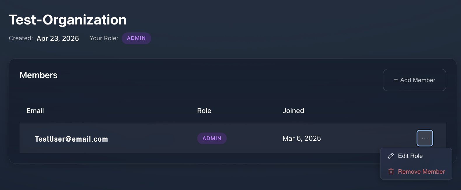 Members Management