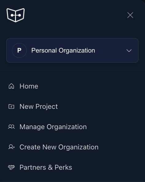 Create New Organization