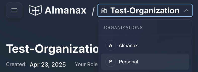 Organization Switcher